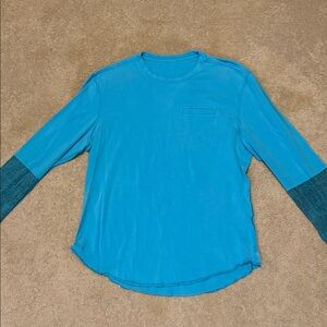 lululemon athletica Blue Long Sleeve Tee